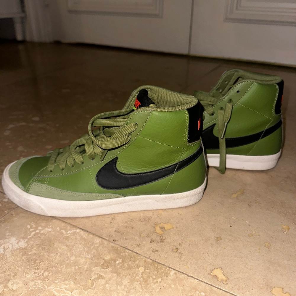 youth green Nike blazers